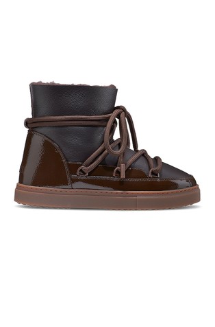 Gloss Leather Booties