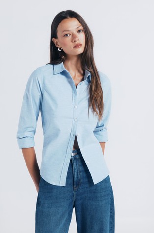 Bombažna srajca z dolgimi rokavi