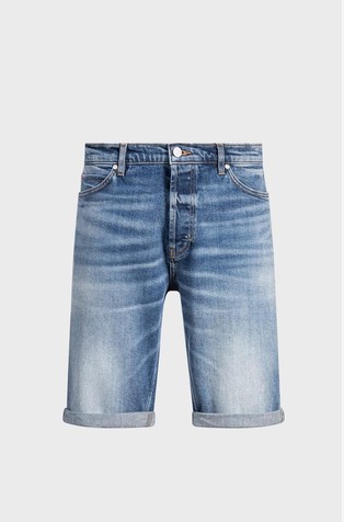 Tapered fit denim kratke hlače