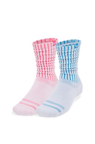 Unisex Sportstyle Cotton Scrunch 2-Pack Crew Socks