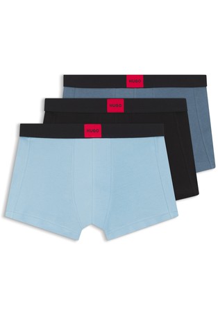 Paket 3 boksaric iz raztegljivega bombaža z logo etiketo