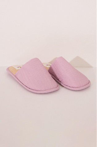 WOMEN'SECRET Slippers with raffia-like insole Pink 2