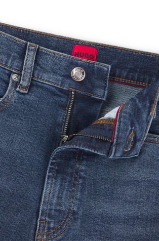 HUGO BOSS Skinny fit jeans hlače iz raztegljivega denima Modra - Blue 2