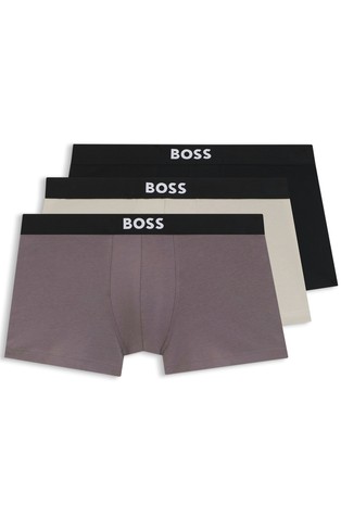 Paket 3 bombažnih boksaric z logo pasom