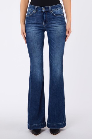 Jeans hlače z zvončastimi hlačnicami