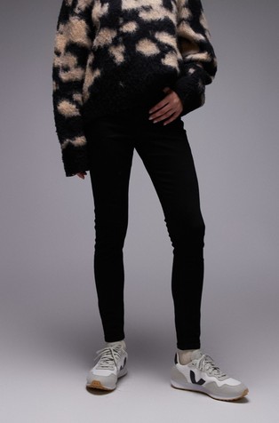 TSJAMIE skinny fit jeans hlače z visokim pasom