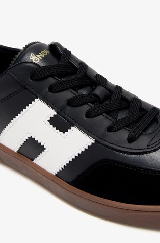 HOGAN Cool Sneakers in Suede and Smooth Leather Black 3
