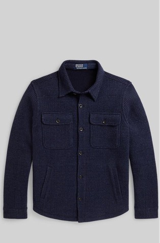 Plaid Wool-blend Overshirt