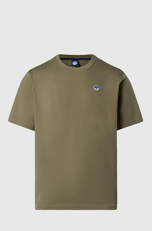 T-shirt with logo patch