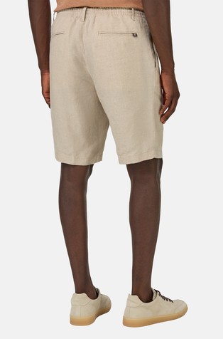 BOGGI MILANO Bermudas in Linen Sand 2