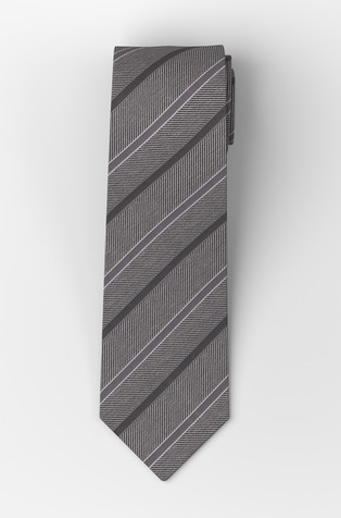 Striped silk tie
