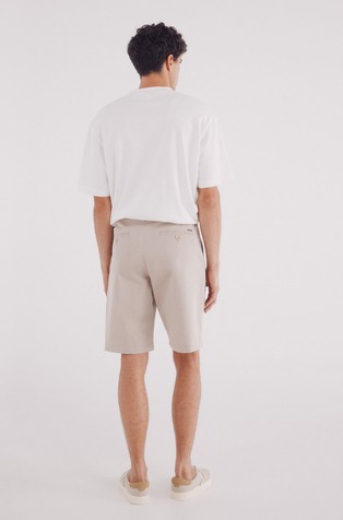 SPRINGFIELD Bermuda cotton wide fit Beige 2