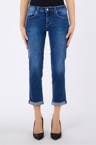 Slim fit 7/8 jeans with turn up