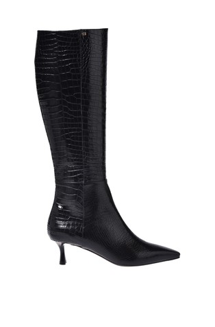 Usnjeni škornji z vzorcem krokodilje kože