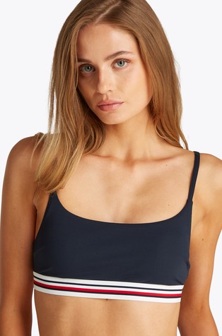 Global Stripe Bralette Bikini Top