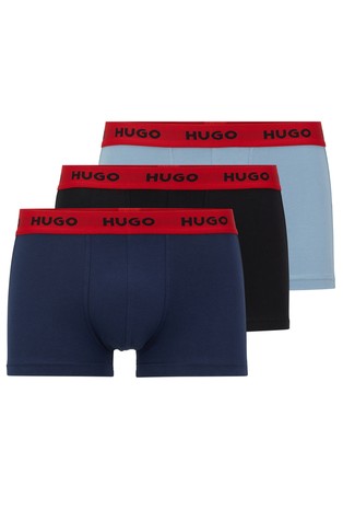 Paket 3 bombažnih boksaric z logo pasom