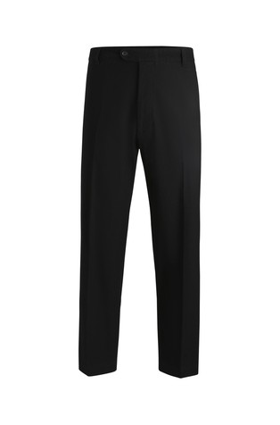 Straight-fit trousers in stretch-cotton dobby