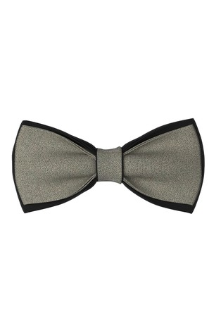 Silk-cotton blend bow tie
