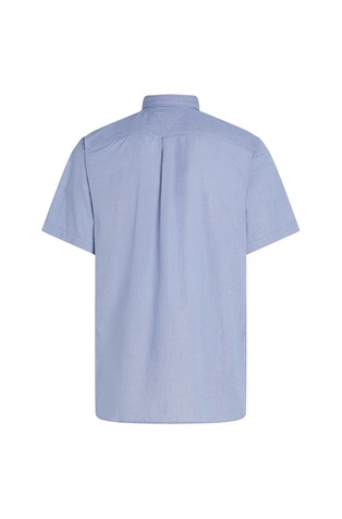 TOMMY HILFIGER TH Flex srajca s kratkimi rokavi in mikro pepita vzorcem Modra - Blue 6