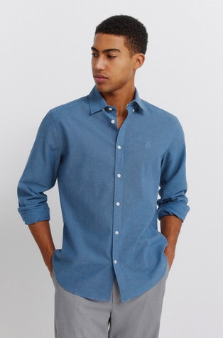 Cotton and linen shirt