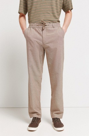 Linen blend comfort fit chinos