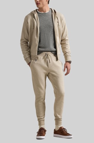 RALPH LAUREN Double-Knit Jogger Pant Tuscan Beige Heather 3