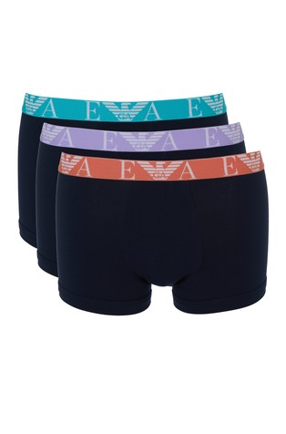 Three-pack of boxer briefs with bold monogram logo