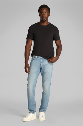 CALVIN KLEIN Cotton Linen T-shirt Black 3