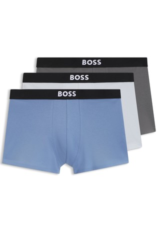 Paket 3 bombažnih boksaric z logo pasom