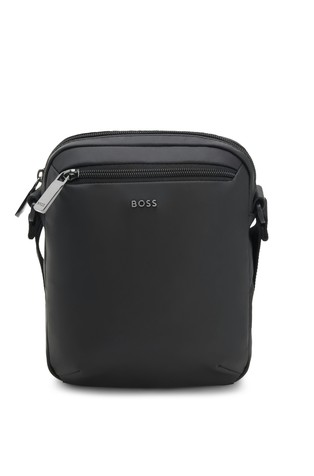 Reporter bag with logo hardware