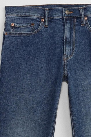 GAP Moške Slim Taper jeans hlače Modra - Medium Indigo 4