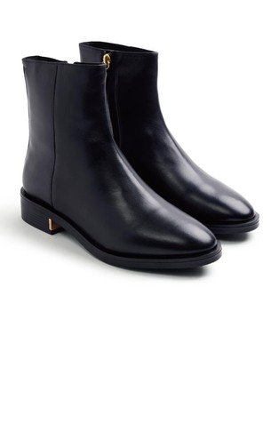 Leather booties