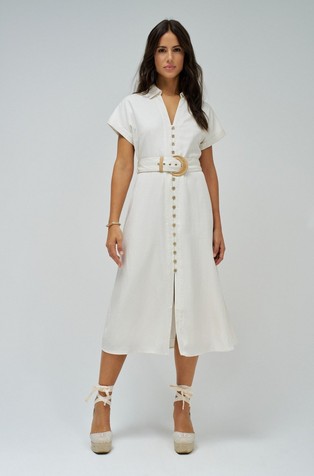 Midi dress in lightweight lyocell