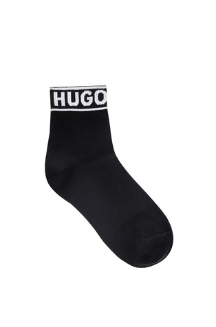 HUGO BOSS Two-pack of ankle socks in a cotton blend Black 2