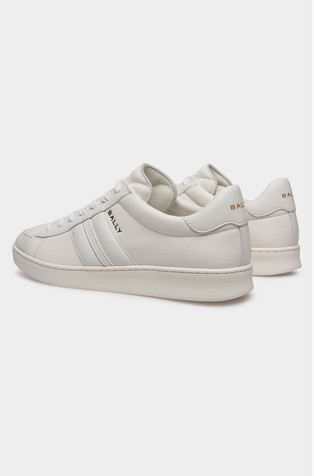 BALLY Usnjene superge Bela - White 3