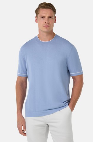 Cotton Crêpe Knit T-Shirt