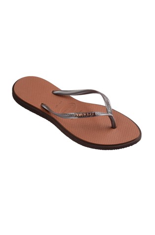 HAVAIANAS Slim Point japonke Rjava - Dark Brown 2
