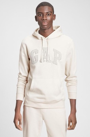Gap logo moški pulover s kapuco