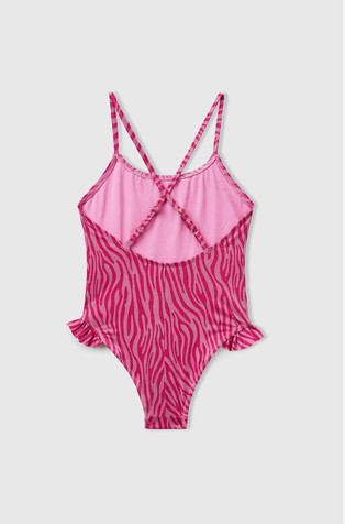 BENETTON One-piece swimsuit with animal print Fuchsia 2