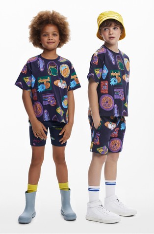 DESIGUAL Short-sleeve printed T-shirt Multi 4