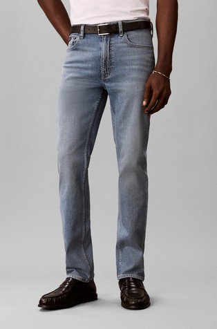 Slim fit jeans hlače z ravnimi hlačnicami