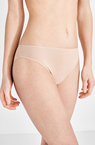 WOMEN'SECRET Paket 3 klasičnih spodnjih hlačk iz mikrofibre Bež - Beige 2
