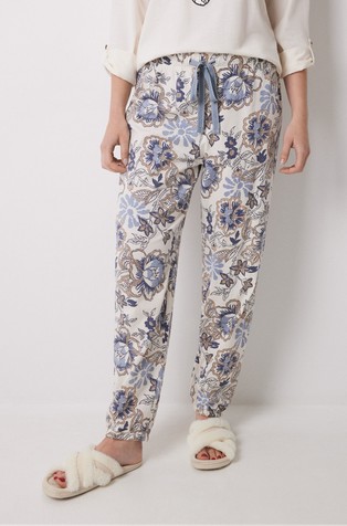 Long carrot trouser cotton flowers