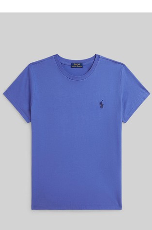 Classic fit majica s kratkimi rokavi iz bombažnega jerseya