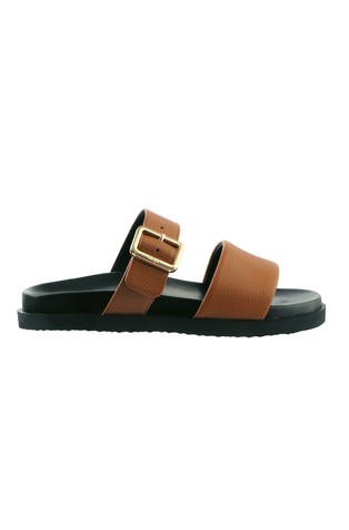 Greta leather mules