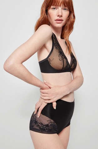 GISELA Wrap effect high briefs Black 3