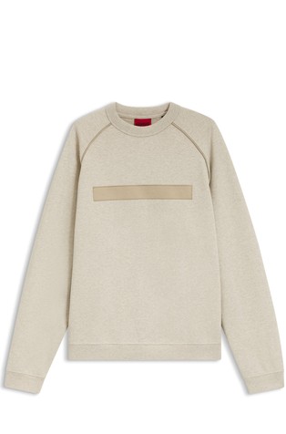 Relaxed-fit cotton-terry sweatshirt with wide-set logo