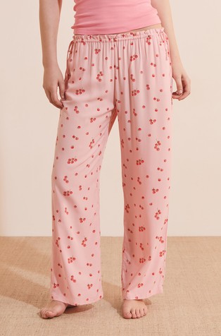 Timi viscose patterned pyjama pants