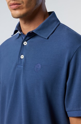 NORTH SAILS Polo shirt with embroidered logo Dark Denim 4