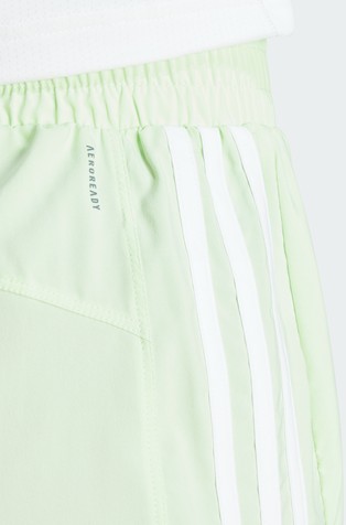 ADIDAS Pacer Training 3-Stripes kratke hlače z visokim pasom Zelena - Green 5